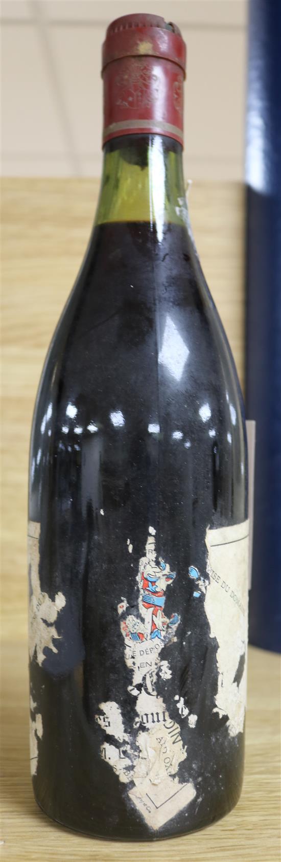 One bottle of Aloxe Corton Les Boutieres, 1960